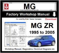 MG ZR Workshop Service Repair Manual Download